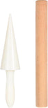PRETYZOOM 2pcs Ice Cream Waffle Cone Roller Set, Krumkake Pastry Making Tool for DIY Omelets