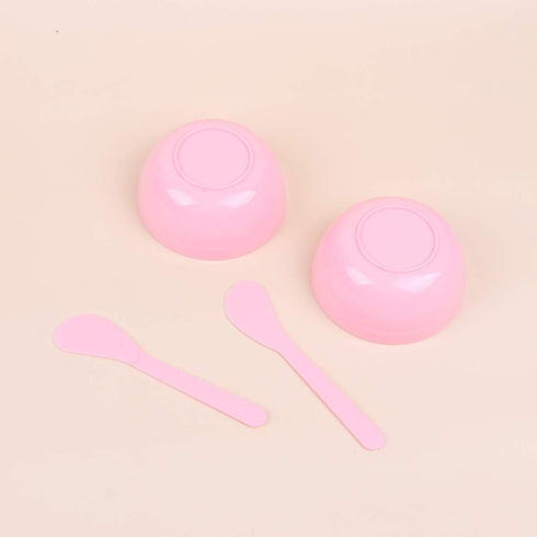 10 Sets Pink Slime Mixing Tool Bowls, Plastic Glue Mixer for Makeup Crafts, Crystal Mud Mixing Bowls
