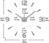 VANGOLD Oversized Wall Clock, Decorative Wall Clocks for Living Room Decor, Battery Operated, Black