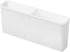 SANNO Utensil Drying Rack, Plastice Utensil Silverware Storage Holder fit for Dish Rack Over Sink, Chopsticks/Spoon/Fork/Knife Drainer Basket Flatware Storage Drainer,White, 7.75"×1.5"