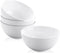 Yedio 22 oz Ceramic Cereal Bowls Set of 4, 6“ White Porcelain Bowls for Soup, Oatmeal, Rice, Fruits, Microwave