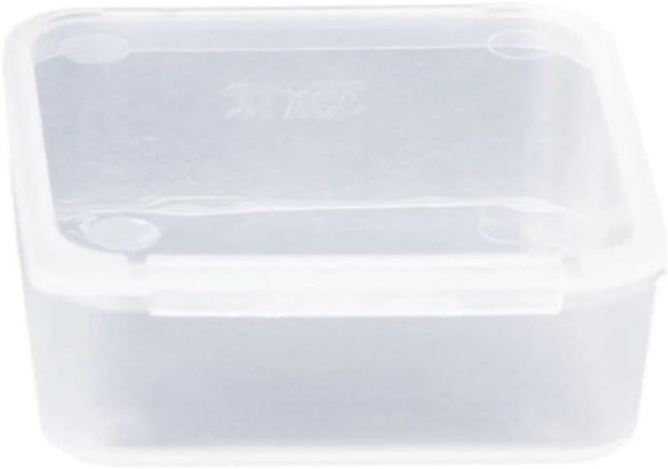 Square Clear Jewelry Storage Boxes, Reusable Plastic Beads Crafts Case Containers for Organization and Transport