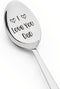 Dad Father Gifts Spoon from Daughter Son, I Love You Dad Spoon Gift for Father's Day Birthday, Cute Engraved Spoons