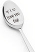 Dad Father Gifts Spoon from Daughter Son, I Love You Dad Spoon Gift for Father's Day Birthday, Cute Engraved Spoons