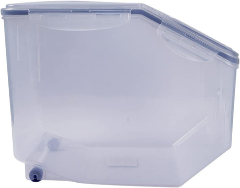 LOCK & LOCK Easy Essentials Food Lids (Flip-Top), BPA Free, 50.7 Cup for Rice, Clear Pantry Storage