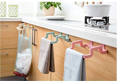 WOIWO 4 PCS Portable Garbage Bag Holder for Kitchen Cabinets