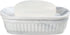 Ceramic Soap Dish, Self-Draining Soap Holder, Double Layer Marble Blue, Easy to Clean