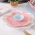 Chic Glossy Sakura Shaped Sauce Dish, 3'' Porcelain Serving Dish, Sushi Dipping Bowls