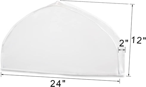 Zilink Shoulder Covers for Clothes - Set of 15 Breathable Garment Dust Protectors with 2" Gusset for Storage