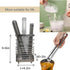 Ice Scoop with Holder - Ice Scooper Holder & Ice Scoop & Ice Tongs & Ice Muddler 4 PCS Set - Ice Maker Accessories for Counter Top Ice Makers and Machines Foodservice Products by Joycalte