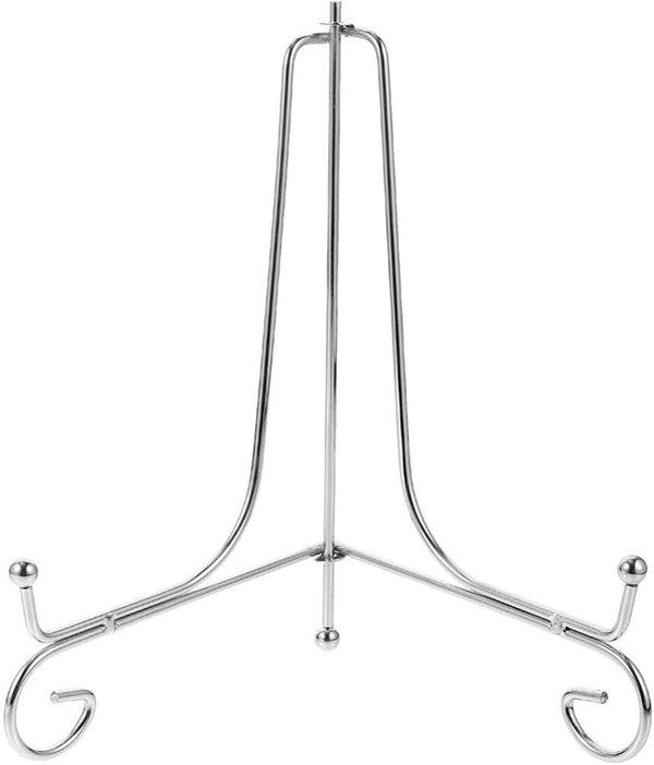 HOMSFOU Table Top Display Stand, Iron Plate Holder Easel for Photo Frame, Decorative Plate, Book, Art