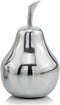 Modern Day Accents 3863 Small Polished Pear, Silver Fruit Decor, Tabletop Centerpiece, 4" L x 4" W x 6.5" H