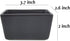 Sizikato Matte Black Porcelain Sugar Packet Holder, 5 Oz Tea Bag Bowl