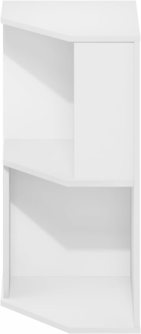 4-Tier Furinno ECON Corner Shelf, Corner Book Shelf, Storage Shelves, Display Rack, Bookshelf, for Organization