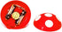 Sewroro Desktop Vacuum Cleaner, Mini Mushroom Shaped Table Dust Vacuum, Portable Corner Cleaner, Battery Operated Red
