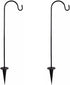 IMIKEYA Shepherds Hooks for Outdoor: 2Pack Shepherd Hooks Plant Garden Stake Plant