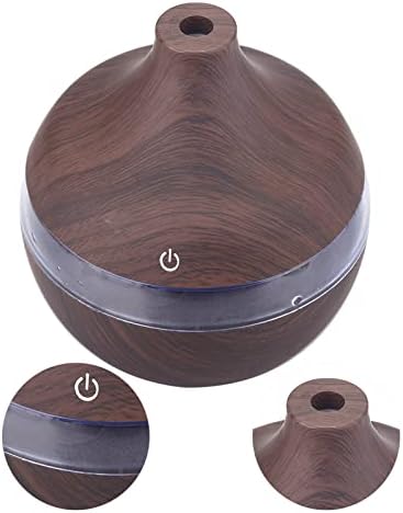 Portable Mini Humidifier for Bedroom, 300ML Ultra Quiet Cool Mist Air Diffuser with 7 Colors Night Light, USB Charging