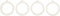 HIC Kitchen Replacement Gasket Seals, Set of 4, European-Grade Silicone, Fits Regular Mouth Canning Jars