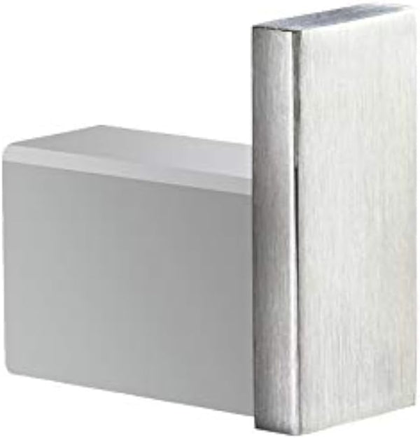 Klabb Square Type SUS 304 Stainless Steel Coat Hook, Heavy Duty Single Towel/Robe Clothes Hook, Brushed Finish
