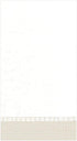 Packs 12 Caspari Linen Border Paper Linen Guest Towel Napkins in Natural, Two