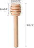 AISIBO 12 Pack 3 Inch Wood Honey Dippers Sticks, Mini Honey Dipper Stirrer for Honeycomb Jar Dispense Drizzle