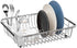 SANNO Utensil Drying Rack, Plastic Silverware Storage Holder for Dish Rack Over Sink, Chopsticks/Spoon/Fork/Knife