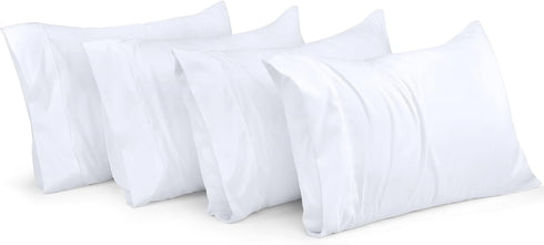 Utopia Bedding Queen Pillow Cases - 4 Pack, Soft Brushed Microfiber Fabric, 20 X 30 Inches (Queen, White)
