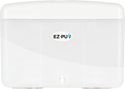 EZbrnd Countertop SLIMFOLD Hand Towel Dispenser - Kitchen/Bathroom/Office/RV/Airbnb Guest Towel Holder, White
