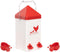 RentACoop 1 Gallon Chicken Waterer with 2 Auto-Fill Cups, Horizontal Nipples and