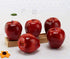 Yangshine 3 Pack Artificial Lifelike Simulation Apples Decorative Red Fruit for Home House Kitchen Thanksgiving