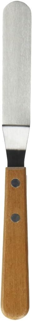 Winco Blade Offset Spatula, Medium, 4.25-Inch, Stainless Steel, Brown