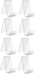 Tofficu 8 Pcs Acrylic Stand Tabletop Decor, Easel Household Display Stand for Books, Artwork, and Notebooks