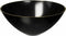Bluesky Trading Black Plastic Organic Salad Bowl (Pack of 1), 112 Oz. with Sleek Gold Rim Design