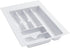 Rev-A-Shelf GCT-2W-52 Medium Glossy White Cutlery Tray Drawer Insert