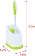 Pine-Sol Toilet Bowl Cleaner Brush with Holder, Heavy Duty Wand, Non-Slip Handle, Bathroom Supplies, Yellow