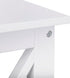 ZENY End Table, Sofa Side End Storage Shelf, Versatile X-Design Wooden Side Table, Living Room, Bedroom, Office