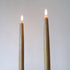 Candlestock 8 Inch Real Bayberry Taper Candle Pair, Pure Bayberry and 100% USA Beeswax Blend, Dripless