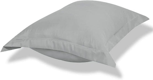 uxcell 2 Pack Pillow Shams, Soft Brushed Microfiber Pillowcases for 90 GSM Polyester, Wrinkle and Fade Resistant, Grey