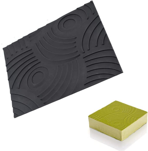 Annual Ring Pattern Silicone Baking Mats, Cake Decorating Tools, Fondant Moulds, Dessert Bakeware