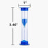 KISEER Sand Timer Set - 18 Pcs Colorful Hourglass Sandglass Timers for Cooking, Brushing Teeth, Games, Office