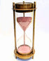 7" Nautical Brass Sand Timer Hourglass with Maritime Brass Compass