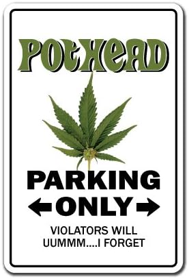Pothead Decal Marijuana Pot Cannabis Mary Jane - Indoor/Outdoor, 9" Tall