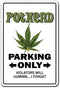 Pothead Decal Marijuana Pot Cannabis Mary Jane - Indoor/Outdoor, 9" Tall
