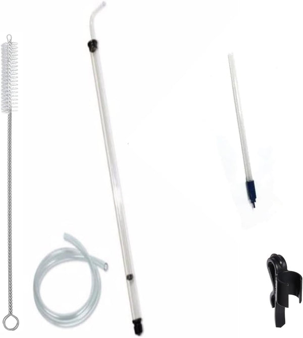 Fermtech Regular Deluxe Siphoning Kit, Regular Auto-Siphon, 24" Pro Wine Bottle Filler, Clamp, Tubing, and 30" Brush
