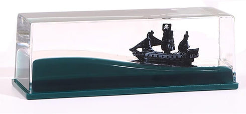 LETINE Black Pearl Pirate Ship in a Bottle - Boat in a