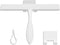 FY&XZH Never Rust Silicone Shower Squeegee for Glass Doors with Hook, Bathroom Cleaner