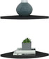 SISHHOME 8 Inch Set 2,for 90 Floating Corner Shelf Black of Degree Room Corner Wall Mounted Storage Display Shelves