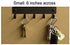 Miniature Schnauzer Key Holder for Wall, Small 6 inch Wide with 5 Hooks, Made in USA
