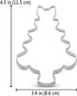 LILIAO Christmas Tree with Bow Cookie Cutter, 3.4 x 4.5 inches, Stainless Steel