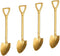 4 Pack Shovel Shape Espresso Spoons, 4.7 Inches Stainless Steel Mini Coffee Spoons for Dessert and Party Supplies